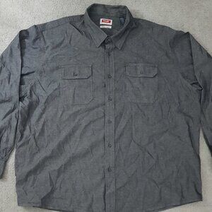 Wrangler Denim Long Sleeve Shirt Men's 3XL Flex Comfort Button Down Workcore